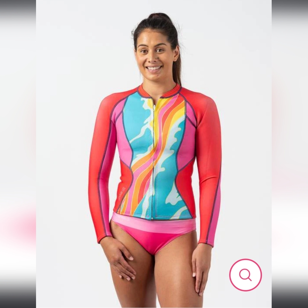 Gemma Lee 2mm Limestone Neoprene Wetsuit Jacket NWT